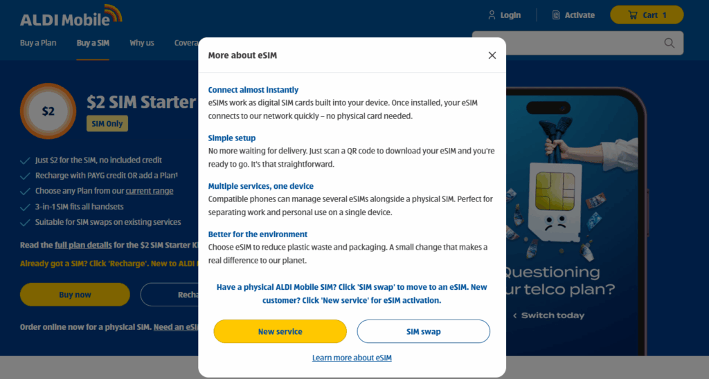 图片[2]-澳洲ALDI Mobile eSIM保号卡购买+使用【2025.10更新：免实名验证】-海外云居民